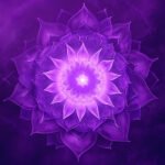 purple mandale, ai generated